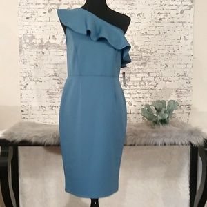 Ruffled bodycon dress